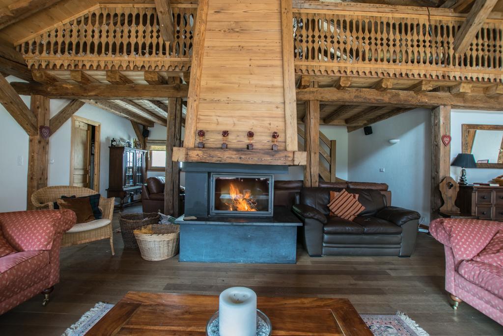 La Ferme Du Chateau Abondance Eksteriør bilde